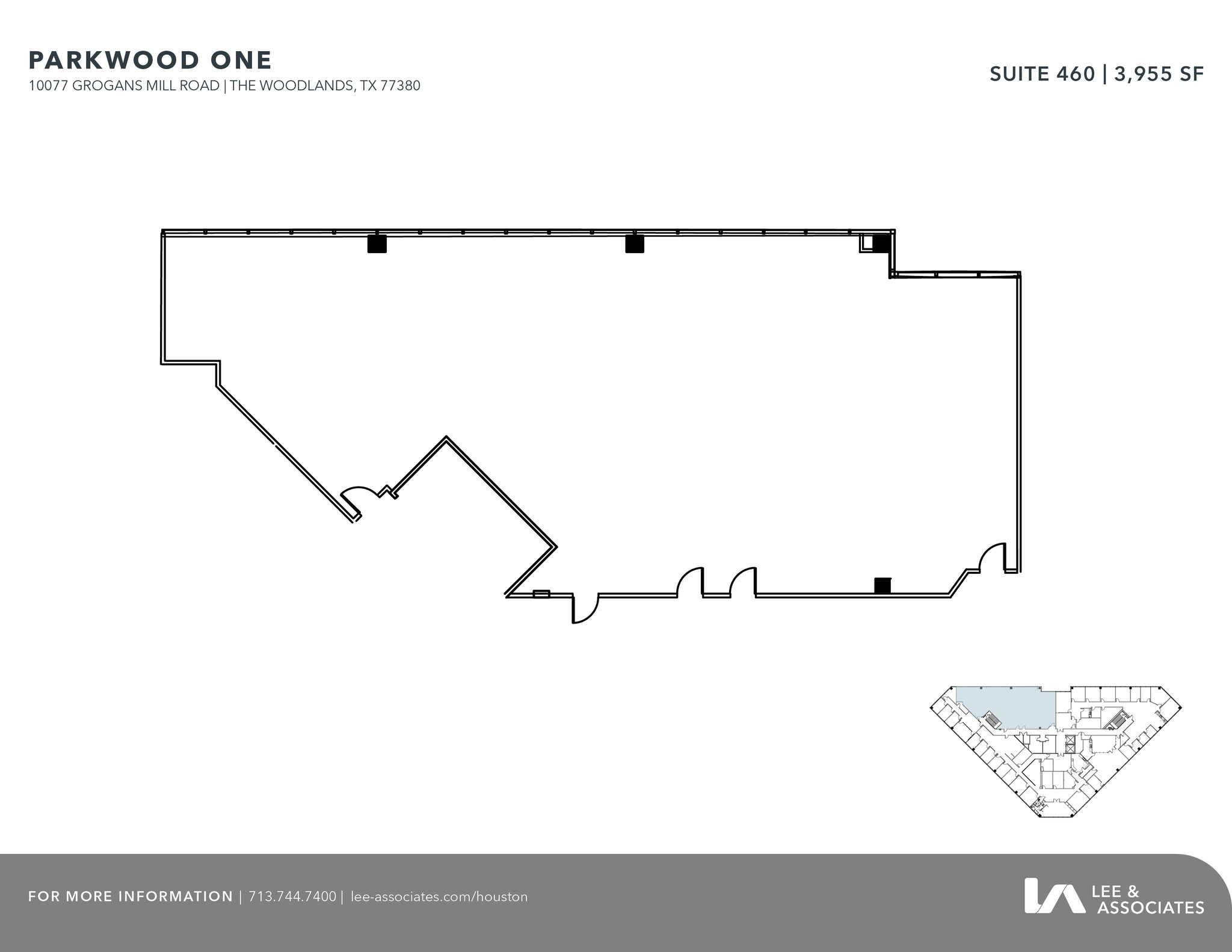 10077 Grogans Mill Rd, The Woodlands, TX à louer Plan d  tage- Image 1 de 3