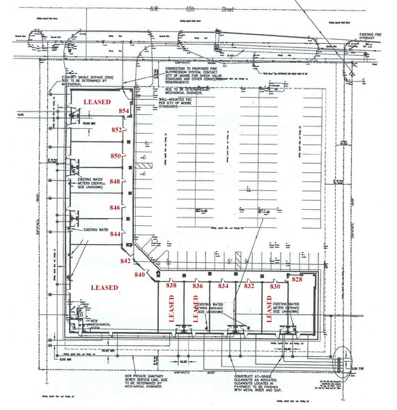 828-854 NW 12th St, Moore, OK for lease - Site Plan - Image 2 of 2