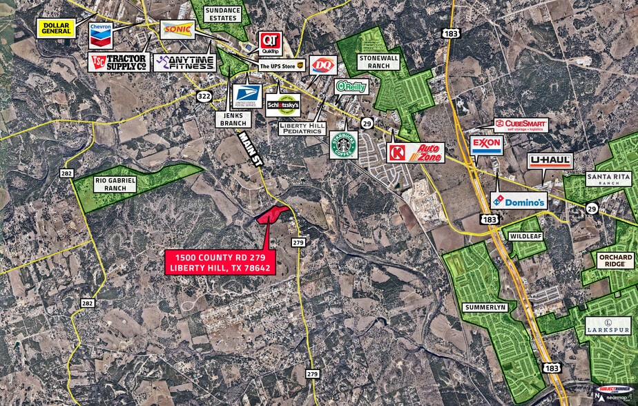 1500 County Road 279, Liberty Hill, TX for sale - Aerial - Image 2 of 15