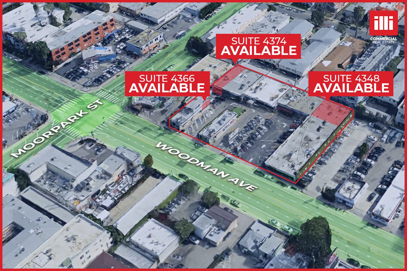 4344-4374 Woodman Ave, Sherman Oaks, CA à vendre Aérien- Image 1 de 1