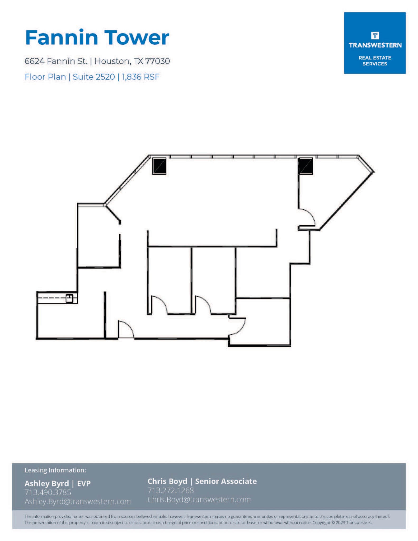 6624 Fannin St, Houston, TX for lease Floor Plan- Image 1 of 1