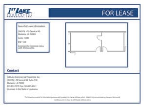 3945 N I-10 Service Rd, Metairie, LA à louer Plan d’étage- Image 1 de 1