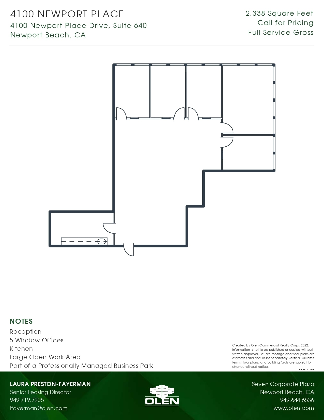 4100 Newport Place Dr, Newport Beach, CA à louer Plan d’étage- Image 1 de 1