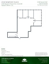 4100 Newport Place Dr, Newport Beach, CA à louer Plan d’étage- Image 1 de 1