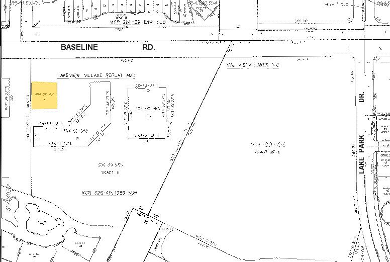 3941 E Baseline Rd, Gilbert, AZ for lease Plat Map- Image 1 of 5