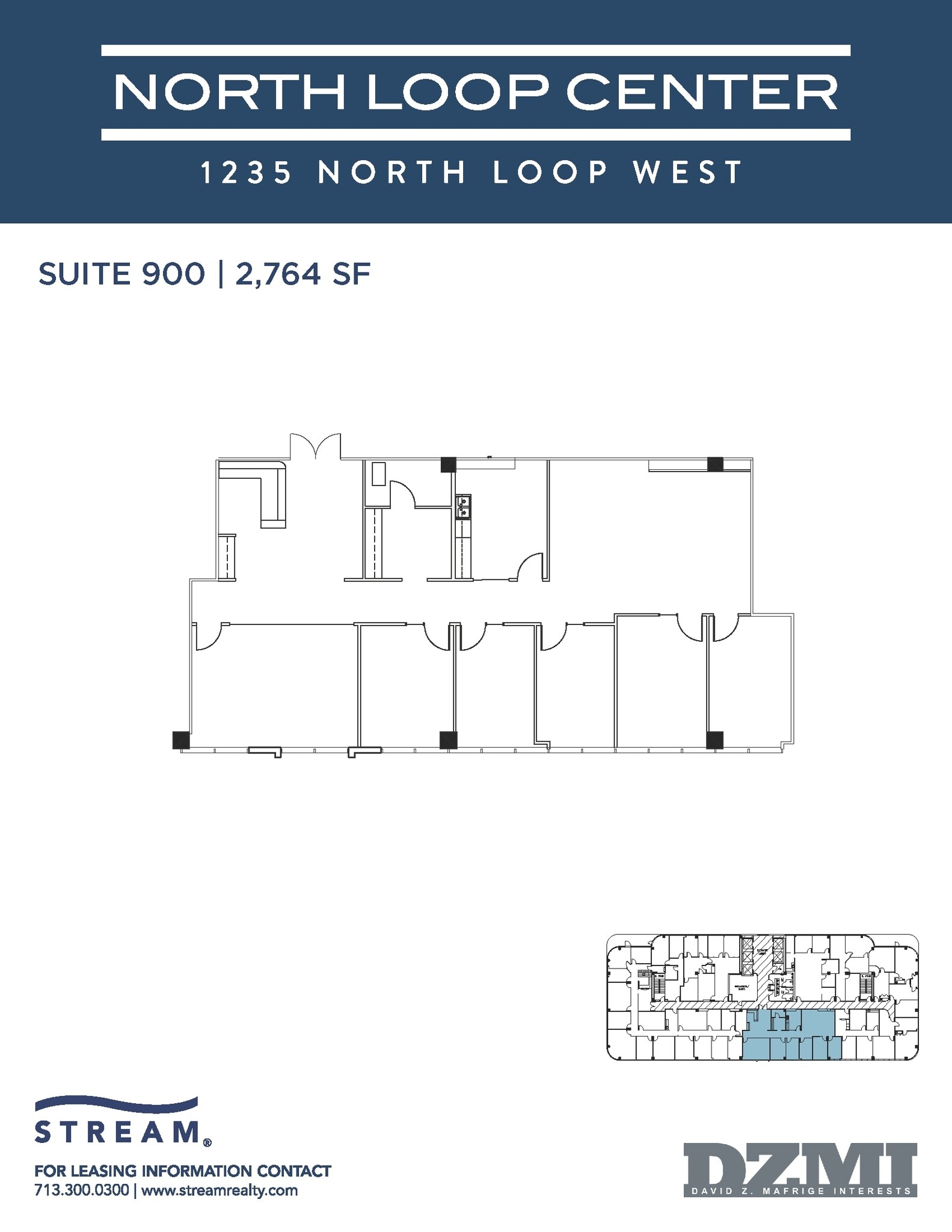1235 North Loop W, Houston, TX à louer Plan d’étage- Image 1 de 1