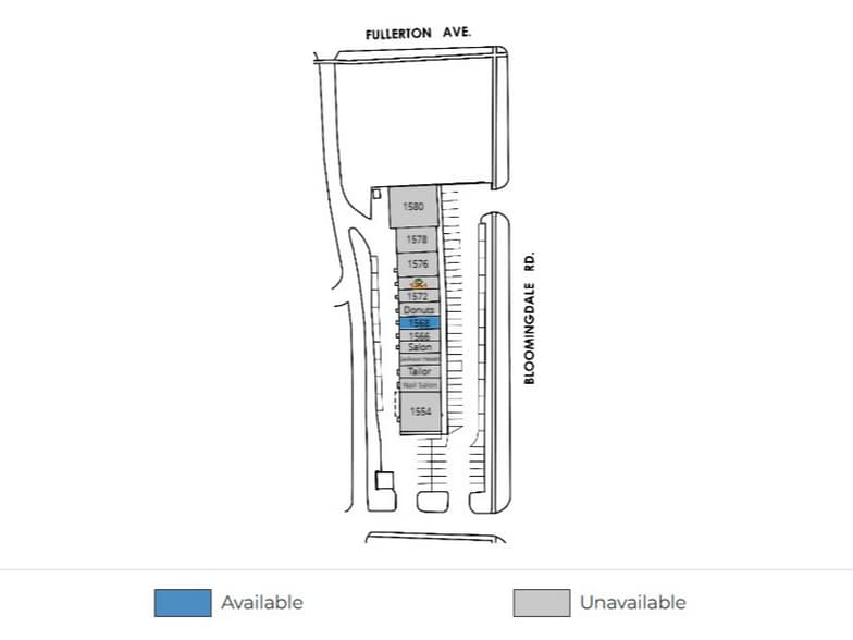 1554 Bloomingdale Rd, Glendale Heights, IL for lease - Site Plan - Image 2 of 5