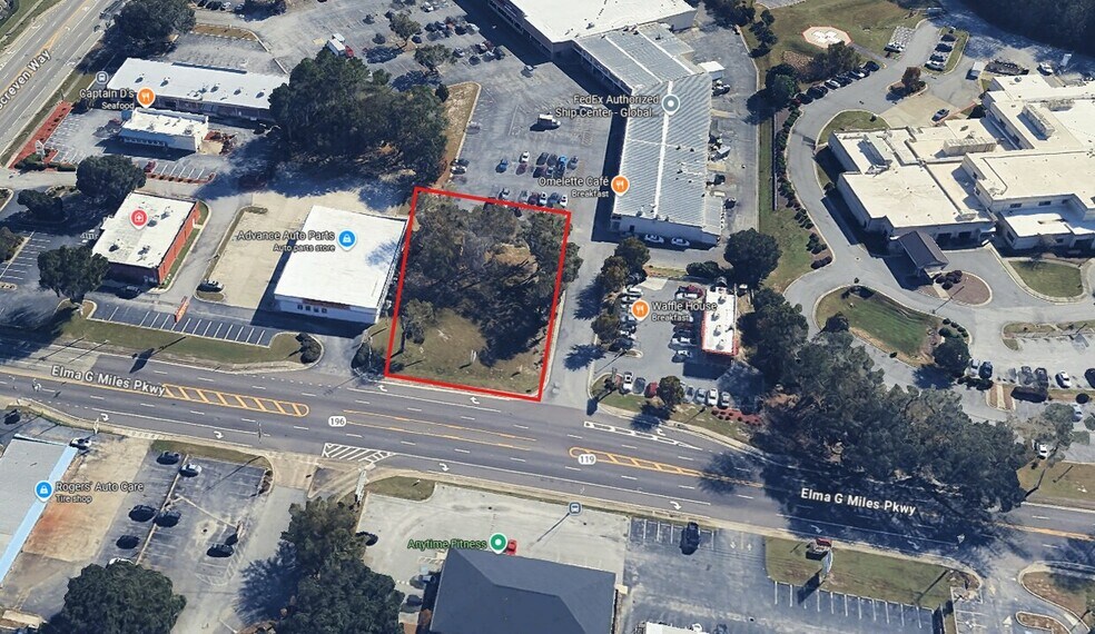 440 Elma G Miles Pky, Hinesville, GA à vendre - Aérien - Image 3 de 5