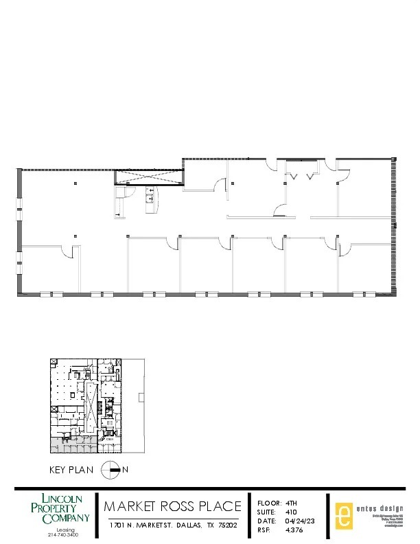 1701 N Market St, Dallas, TX à louer Plan d’étage- Image 1 de 1