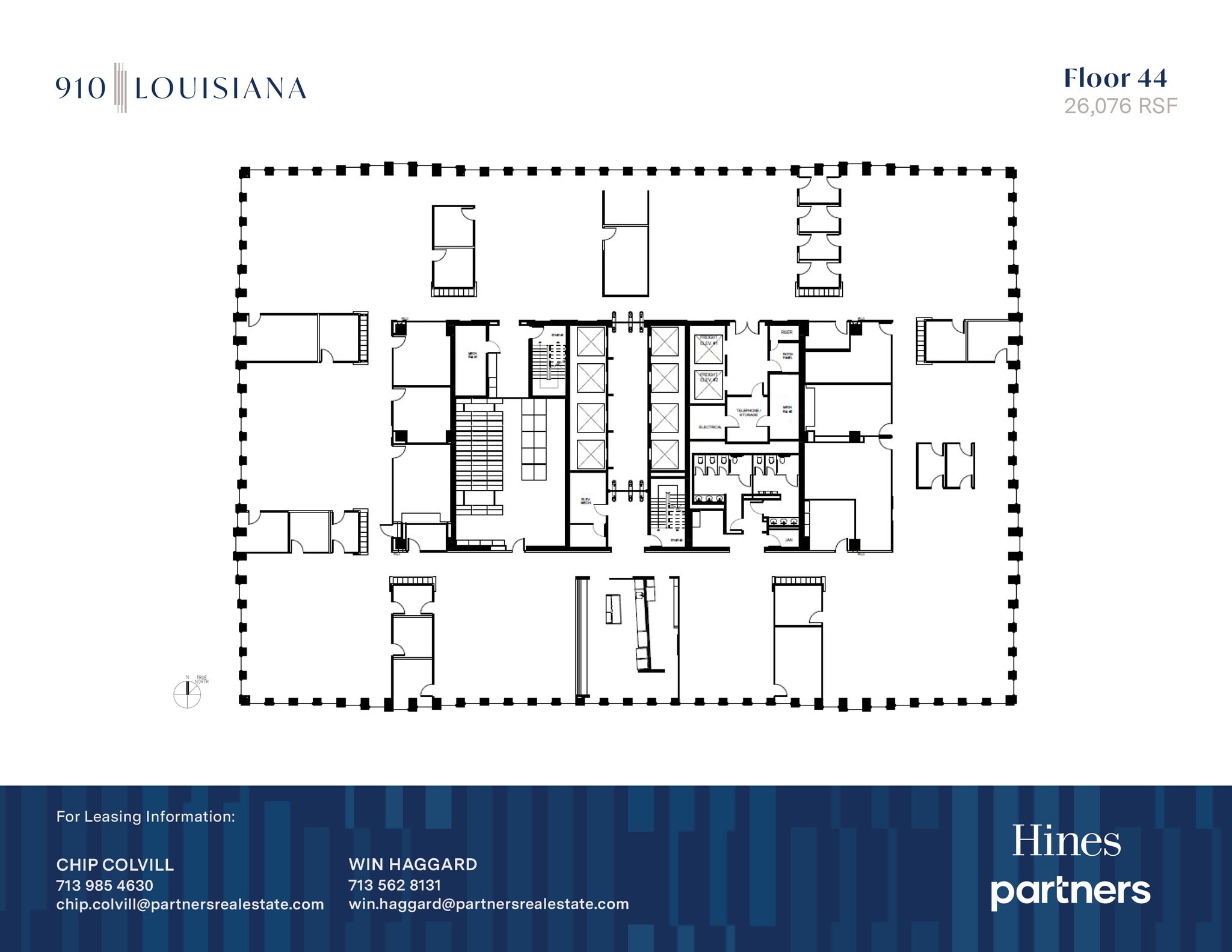 910 Louisiana St, Houston, TX à louer Plan d’étage- Image 1 de 1