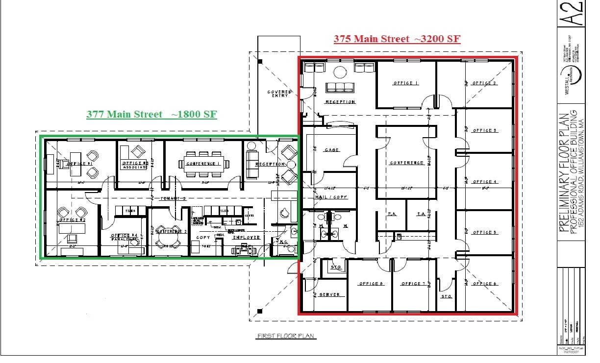 375-377 Main St, Williamstown, MA for lease Floor Plan- Image 1 of 2