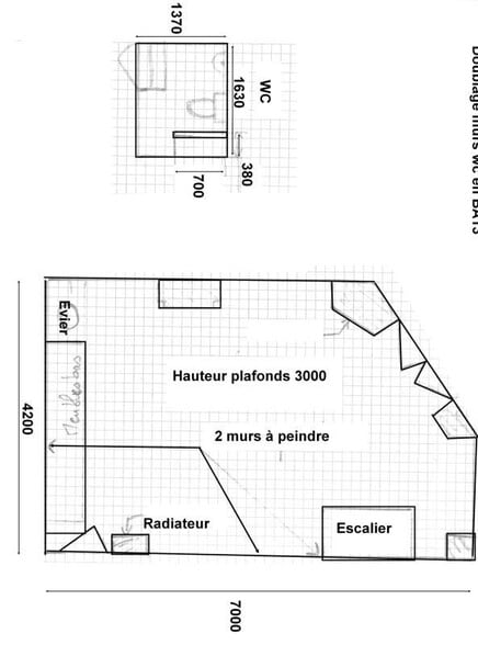 Commerce de détail dans Paris à vendre - Plan d’étage - Image 2 de 2