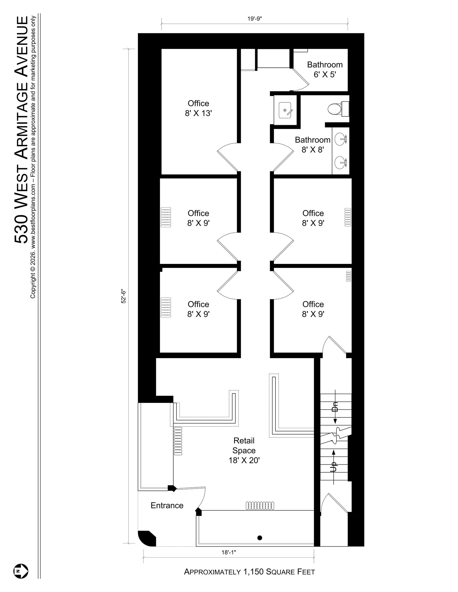 530-540 W Armitage Ave, Chicago, IL for lease Site Plan- Image 1 of 3