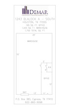 1243 Blalock Rd, Houston, TX à louer Plan d’étage- Image 1 de 1