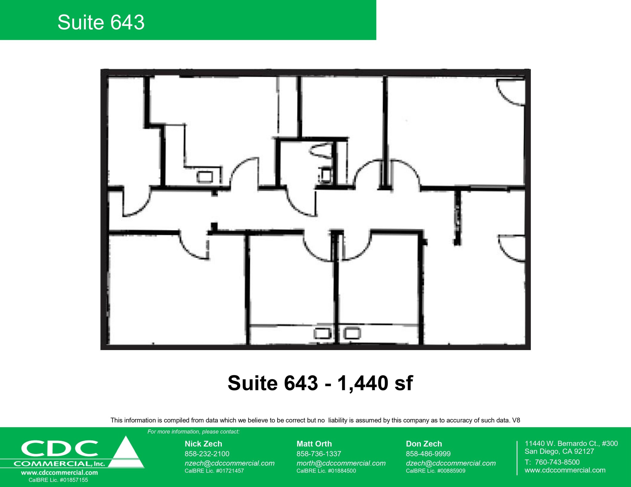 625-645 E Grand Ave, Escondido, CA for lease Typical Floor Plan- Image 1 of 1