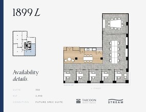 1899 L St NW, Washington, DC à louer Plan d  tage- Image 2 de 2