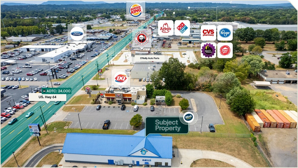 2207 E Main St, Russellville, AR for sale - Aerial - Image 2 of 3