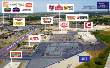 4509 Sherwood Way, San Angelo, TX - AERIAL  map view - Image1