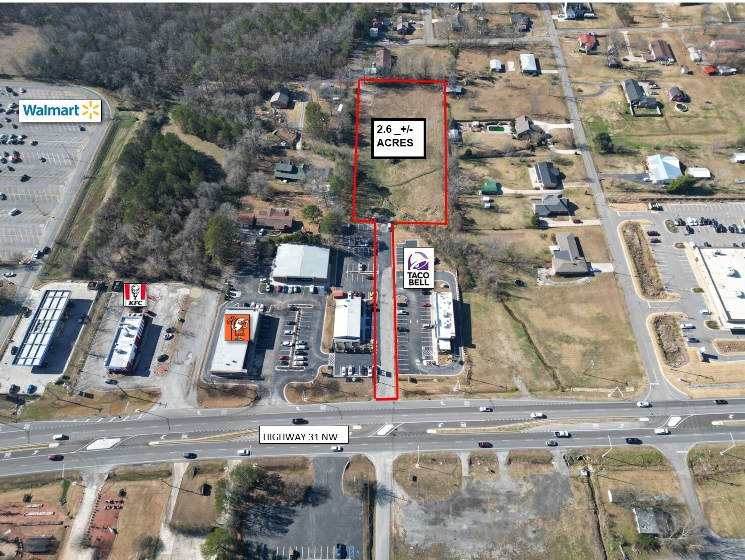 2.6 +/- Acres 31 NW Hwy, Hartselle, AL for sale Primary Photo- Image 1 of 8