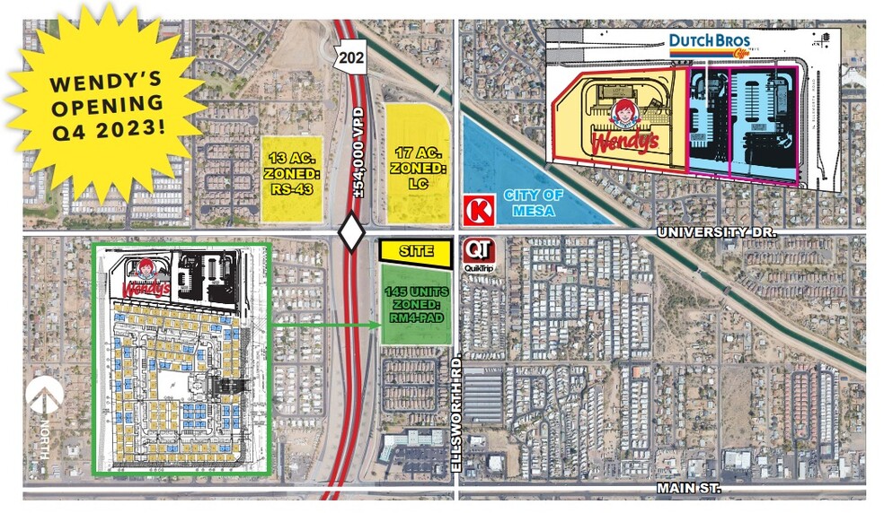 University Dr & Ellsworth Rd, Mesa, AZ à louer - Photo du bâtiment - Image 1 de 2