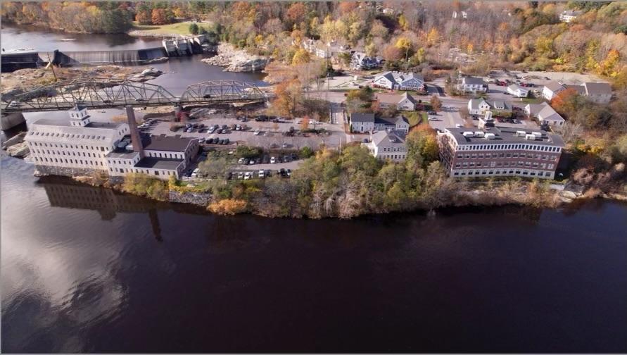 Bowdoin Mill, Topsham, ME for lease - Aerial - Image 3 of 3