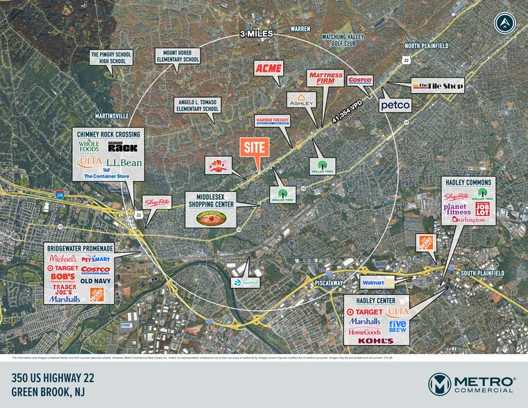 350 US Highway 22 W, Green Brook, NJ à vendre - Aérien - Image 2 de 17