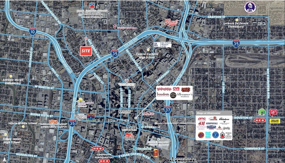 611 San Pedro Ave, San Antonio, TX for sale - Aerial - Image 2 of 4