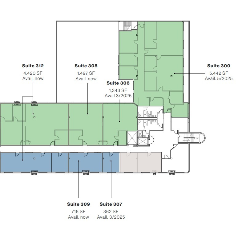 3030 Bunker Hill St, San Diego, CA à louer Plan d  tage- Image 1 de 1