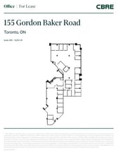 155 Gordon Baker Rd, Toronto, ON à louer Plan d’étage- Image 1 de 1