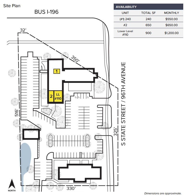 400-440 S State St, Zeeland, MI à louer Plan d  tage- Image 1 de 1