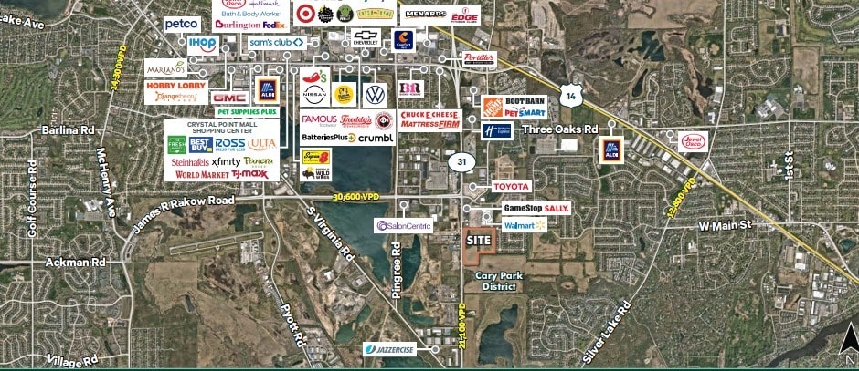 SEQ of Route 31 and James R Rakow Road, Cary, IL à vendre - Photo principale - Image 1 de 1