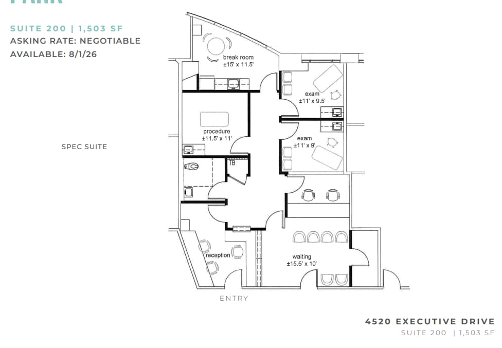 4520 Executive Dr, San Diego, CA for lease Floor Plan- Image 1 of 1