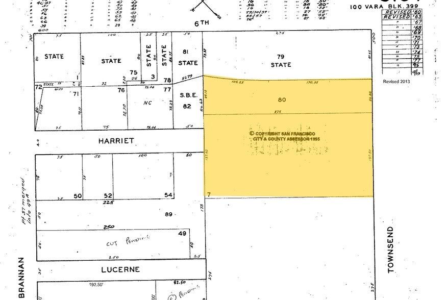 510 Townsend St, San Francisco, CA for lease - Plat Map - Image 3 of 17