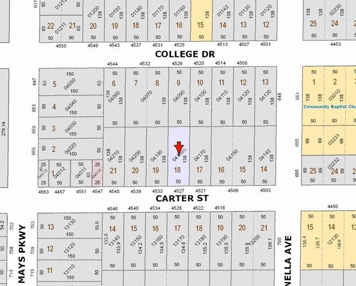 4527 Carter St, Orlando, FL à louer - Plan cadastral - Image 2 de 4