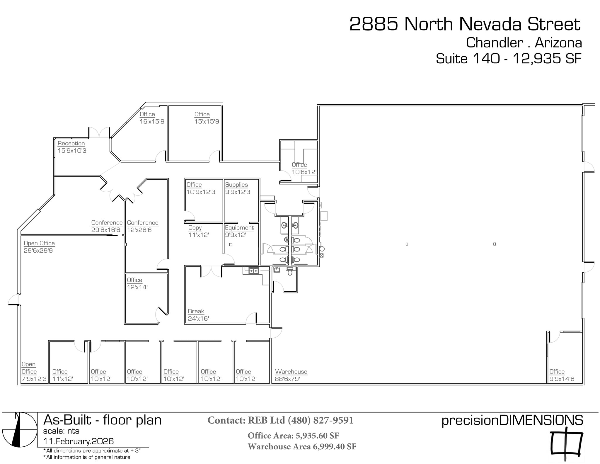 2885 N Nevada St, Chandler, AZ à louer Plan de site- Image 1 de 1