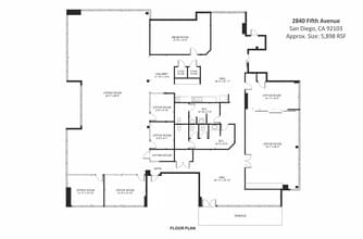 2840 5th Ave, San Diego, CA for lease Site Plan- Image 2 of 16
