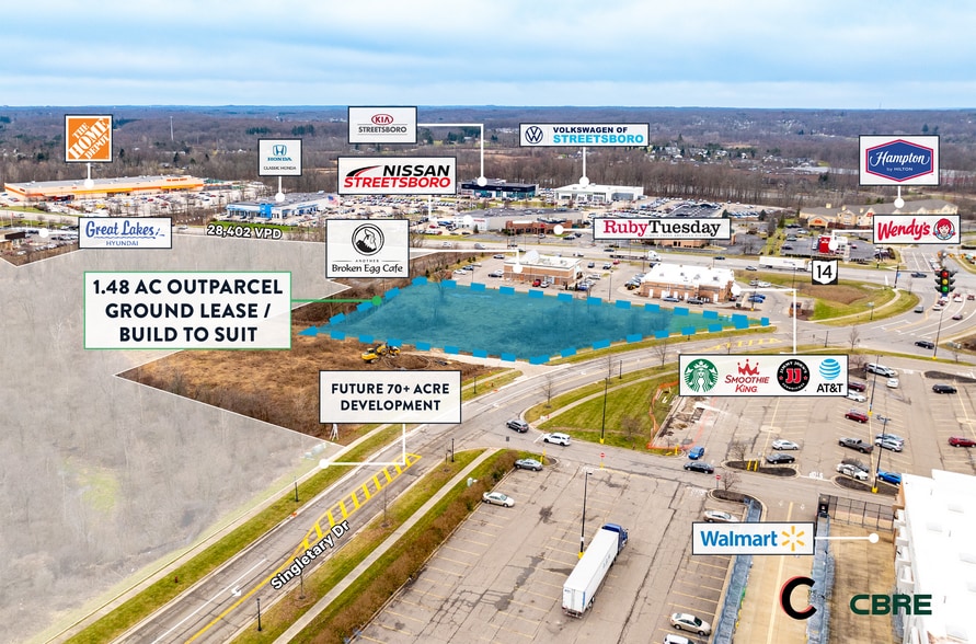 9706 State Route 14, Streetsboro, OH for lease - Aerial - Image 3 of 6