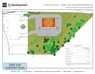 Plus de détails pour TBD (East Lot) Bass Lake Road, Plymouth, MN - Vente au détail à vendre