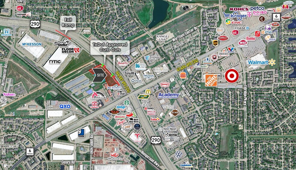 Highway 290 & FM 1960, Houston, TX à vendre - Aérien - Image 2 de 3