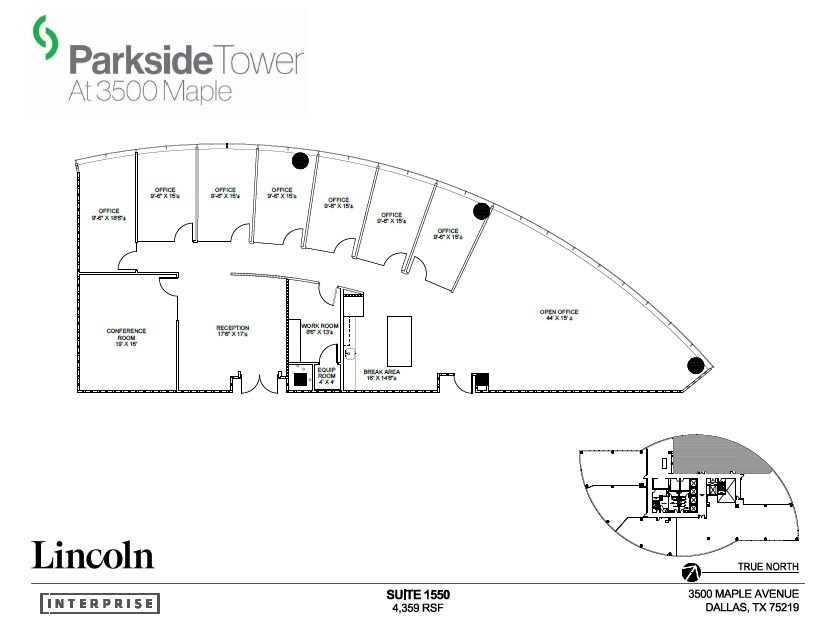 3500 Maple Ave, Dallas, TX for lease Floor Plan- Image 1 of 1