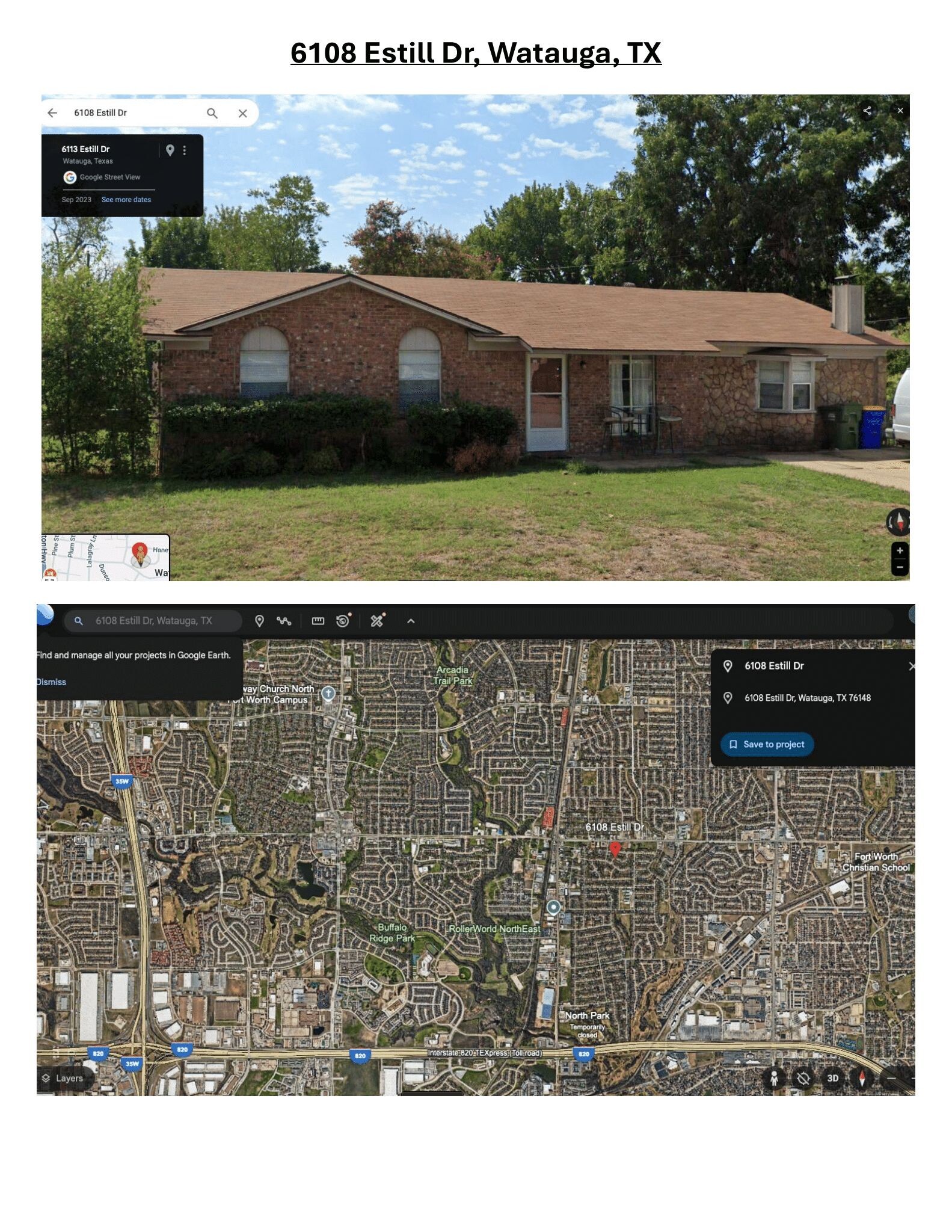 6108 Estill Dr, Watauga, TX à vendre Photo principale- Image 1 de 2