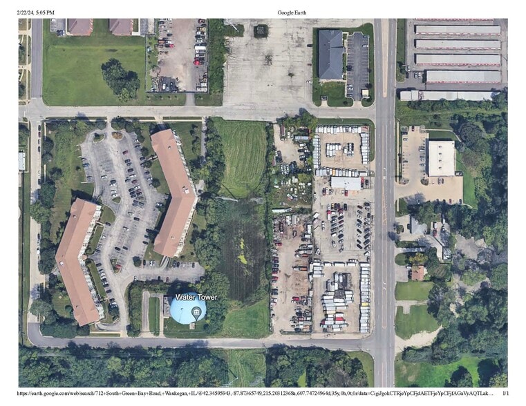 712 S Green Bay Rd, Waukegan, IL for lease - Aerial - Image 3 of 3