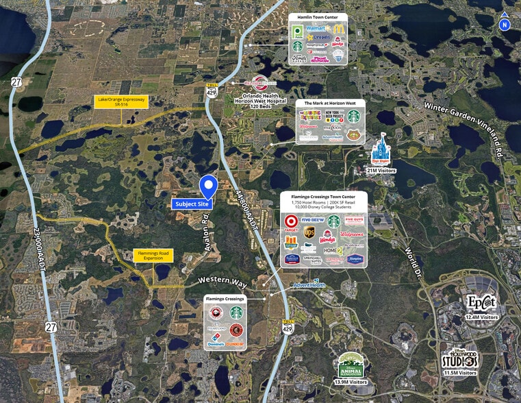 10958 Avalon Rd, Winter Garden, FL for lease - Aerial - Image 1 of 2