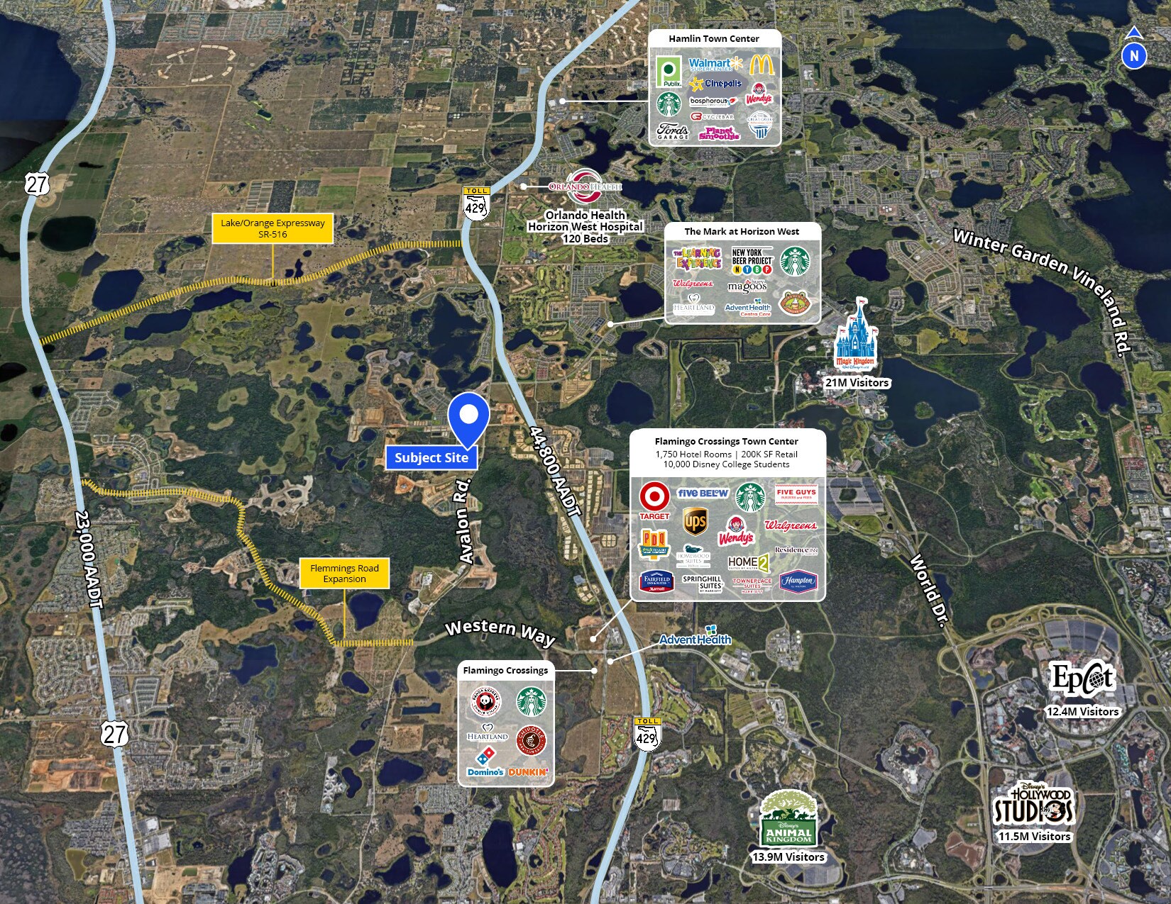 10958 Avalon Rd, Winter Garden, FL for lease Aerial- Image 1 of 3