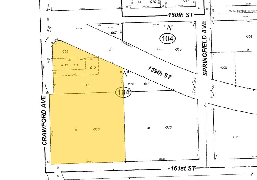 16059 S Crawford Ave, Markham, IL for lease - Plat Map - Image 2 of 8