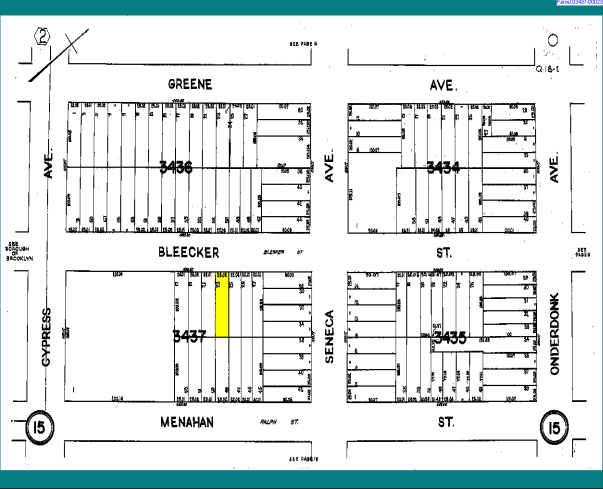 1734 Bleecker St, Flushing, NY for sale - Plat Map - Image 2 of 3