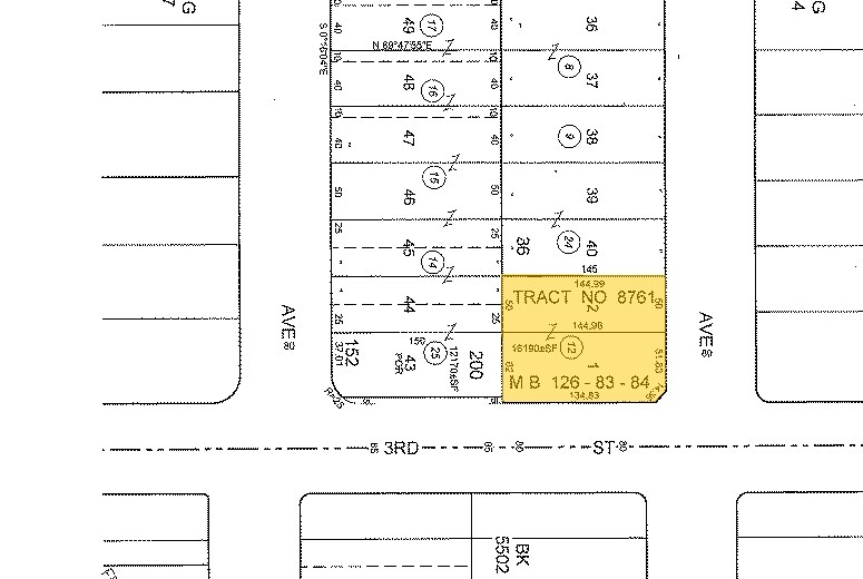 3801-3813 W 3rd St, Los Angeles, CA à louer - Plan cadastral - Image 2 de 8