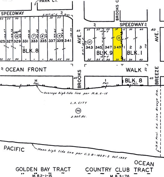 909-913 Ocean Front Walk, Venice, CA for lease - Plat Map - Image 2 of 8
