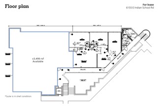 6155 E Indian School Rd, Scottsdale, AZ à louer Plan d  tage- Image 2 de 2