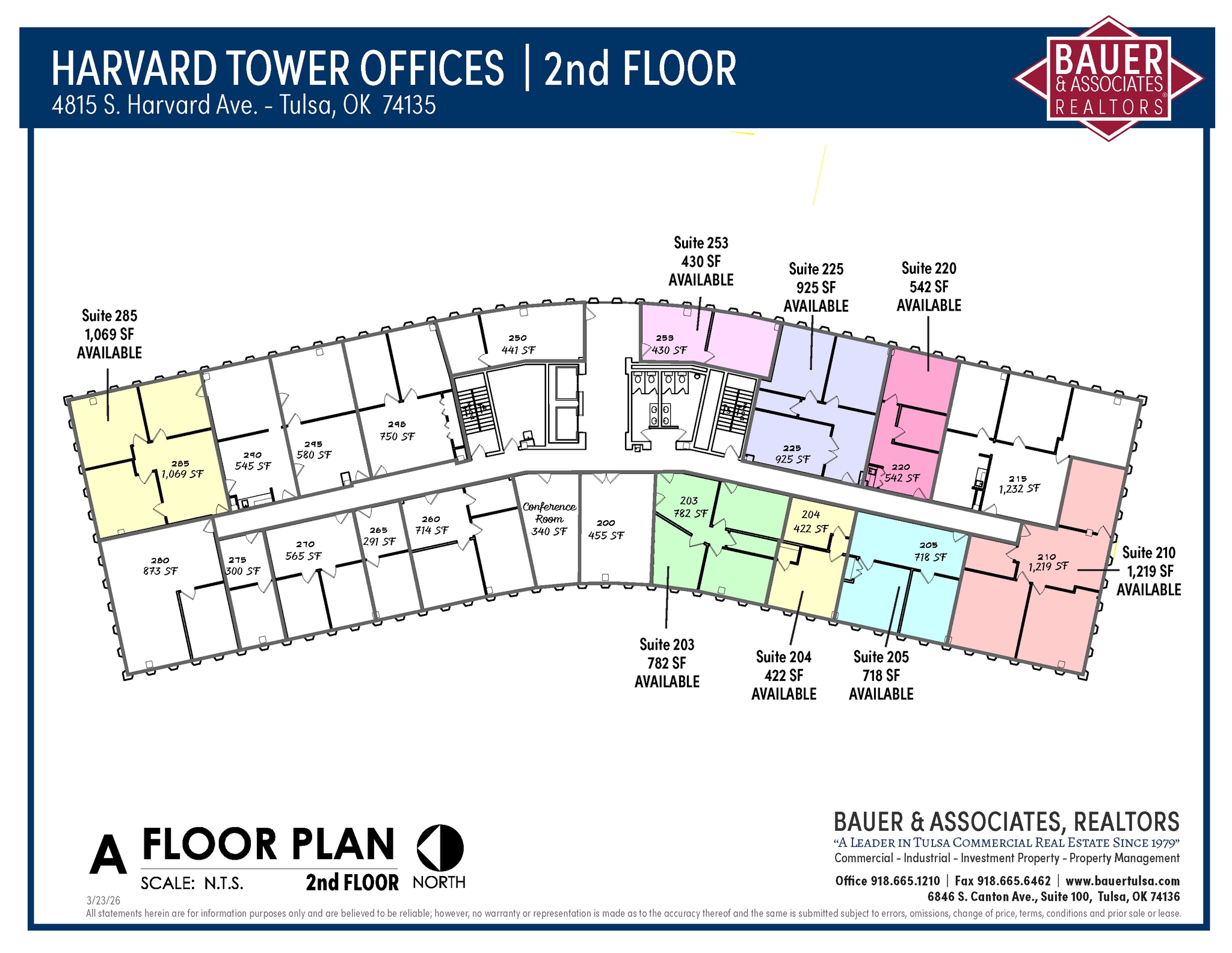 4815 S Harvard Ave, Tulsa, OK à louer Plan d’étage- Image 1 de 1